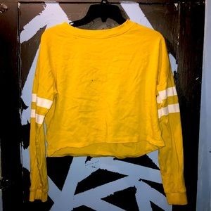 Yellow H&M crop top